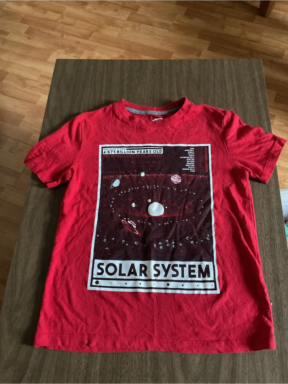 Kids Red "Solar System" Graphic Tee